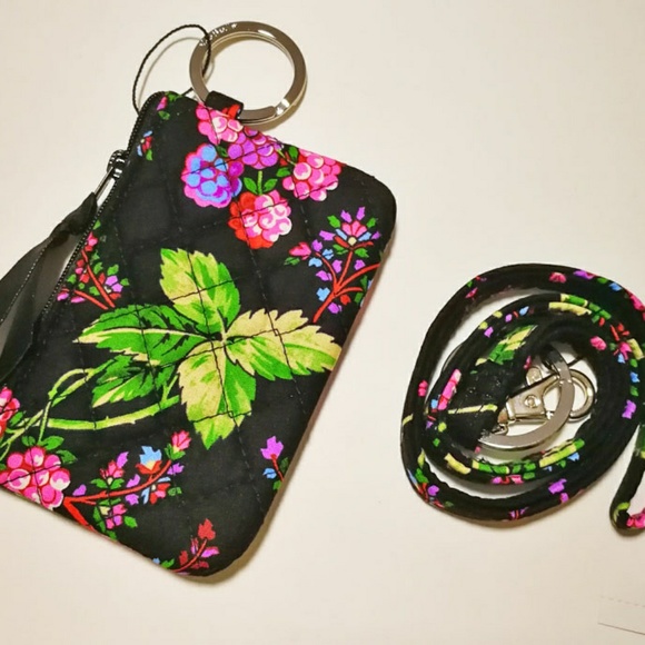 Vera Bradley Id Case Winter Berry 2171 - Picture 2 of 3